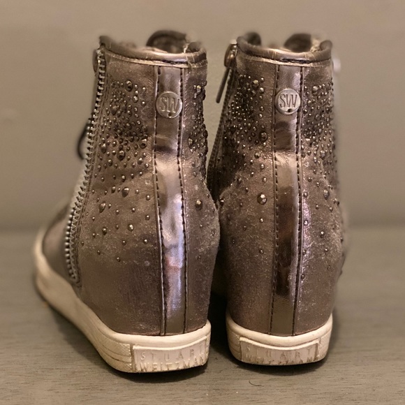 Stuart Weitzman rhinestones wedges. Size Youth 12 - Picture 5 of 6